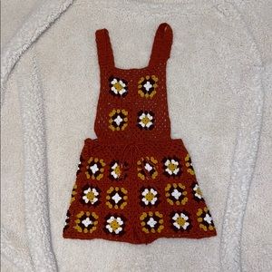 Cute Knitted Overalls